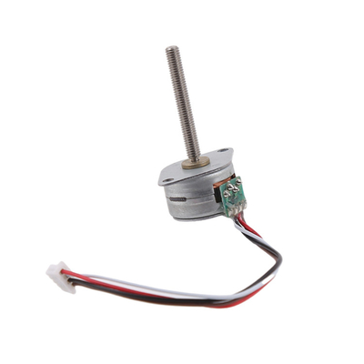 15MM Micro Stepper Motor 2-Phase 4-Wire 18 Degree Permanent Magnet With Spiral Shaft