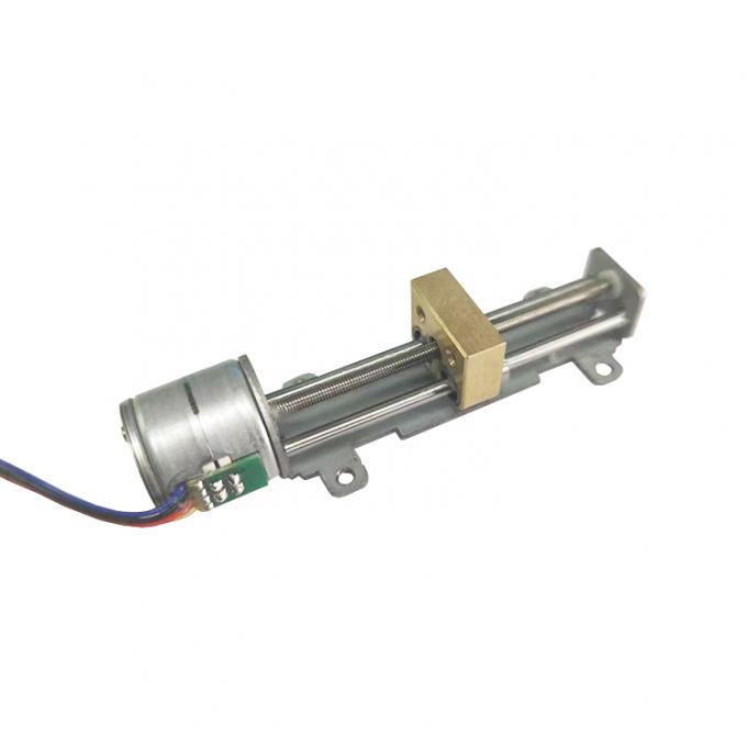 SM2055T linear stepper motor with linear bearings and brass slider 1