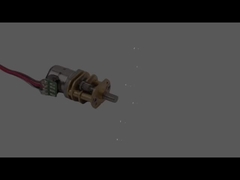 SM08-GB10 8mm diameter bipolar stepper motor with D shaft gearbox