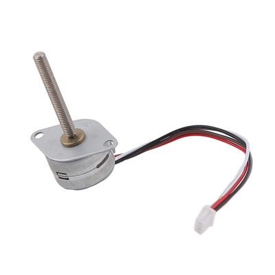 15MM Micro Stepper Motor 2-Phase 4-Wire 18 Degree Permanent Magnet With Spiral Shaft