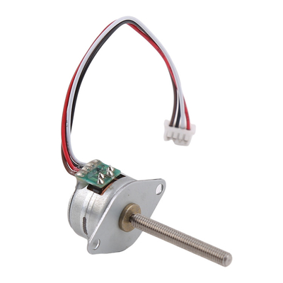 15MM Micro Stepper Motor 2-Phase 4-Wire 18 Degree Permanent Magnet With Spiral Shaft