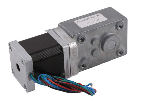 Customized D Shaft 35HS42 NEMA 14 35mm Hybrid Stepper Motor With Worm Gearbox