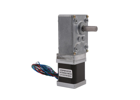 Customized D Shaft 35HS42 NEMA 14 35mm Hybrid Stepper Motor With Worm Gearbox