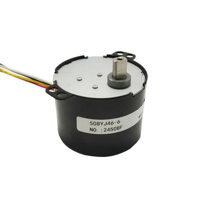 50BYJ46-6 15V DC Permanent Magnet Stepper Motor with 15° Step Angle and 33.3:1 Gear Ratio