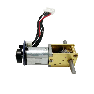 3V 5V 12V Right Angle Gearbox N20DC Worm Motor with Encoder Dual Output Shaft Micro DC Motor