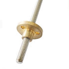 Threaded T Head Lead Screw And Nut For 3d Printer Parts RoHS Approval