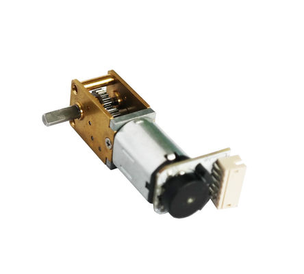 Load Speed 2.4~6( V ) 12250 RPM  Brush DC Gear Motor With Worm Gear Box for Electtric Door Locks