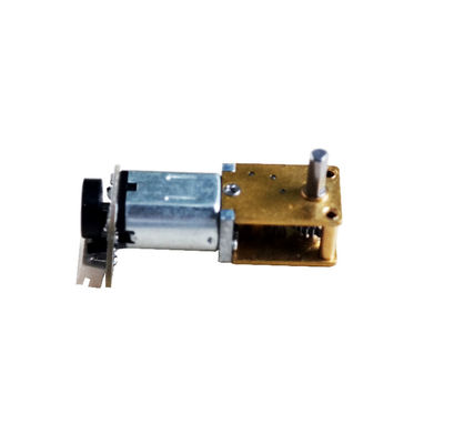 Load Speed 2.4~6( V ) 12250 RPM  Brush DC Gear Motor With Worm Gear Box for Electtric Door Locks