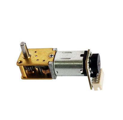 Load Speed 2.4~6( V ) 12250 RPM  Brush DC Gear Motor With Worm Gear Box for Electtric Door Locks