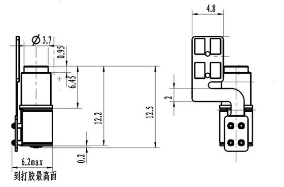 Small Size Micro 5mm Diameter Stepper Motor With Planetary Gearbox