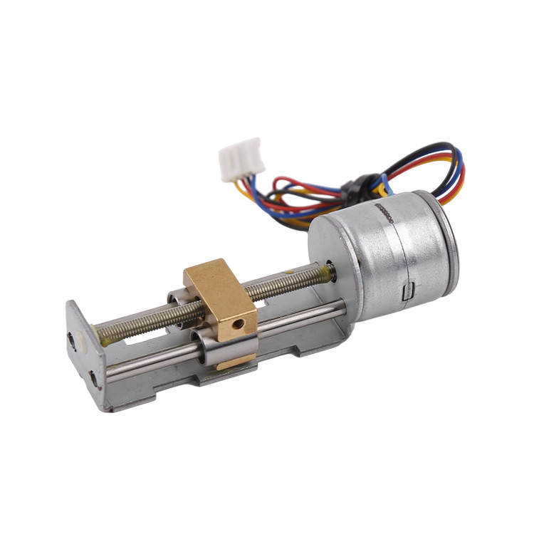 SM2055T linear stepper motor with linear bearings and brass slider 1