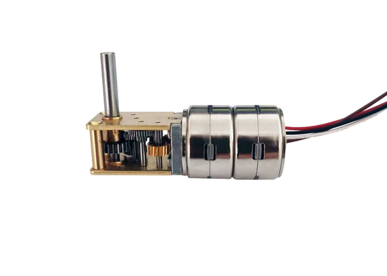 15mm high torque multi gear ratio double layered deceleration stepper motor with worm gearbox