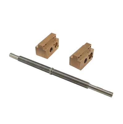 Tr8 Double Head Trapezoidal Lead Screw 8mm Diameter With Double Nuts Left And Right Handed