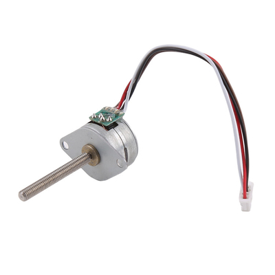 15MM Micro Stepper Motor 2-Phase 4-Wire 18 Degree Permanent Magnet With Spiral Shaft