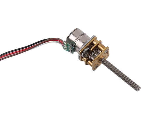 Medical Equipment Micro Stepper Motor 10mm 2 Phase 4 Wire With Lead Screw