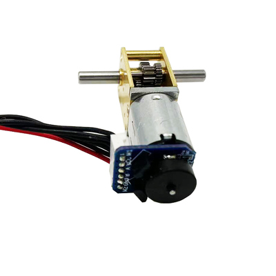 3V 5V 12V Right Angle Gearbox N20DC Worm Motor with Encoder Dual Output Shaft Micro DC Motor