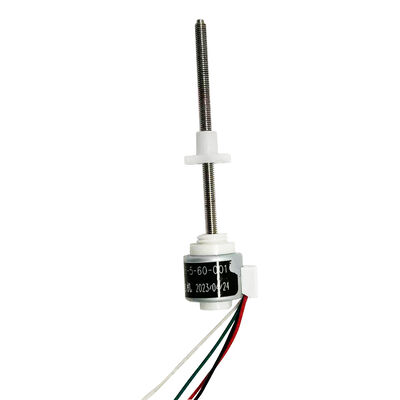 Micro 15mm diameter linear motor, 5VDC motor, long stroke customizable screw with POM nut