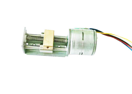 NEMA 8 20mm 12v Dc Pm Printer Mini Linear Stepper Motor 2 Phase 4 Wire With metal slider