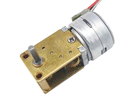 Customized Shaft Micro Stepper Motor 18 Degree Diameter 15mm With Worm Gear Box