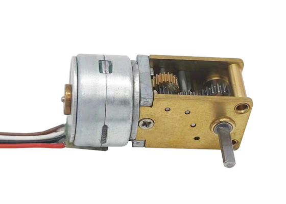 Customized Shaft Micro Stepper Motor 18 Degree Diameter 15mm With Worm Gear Box