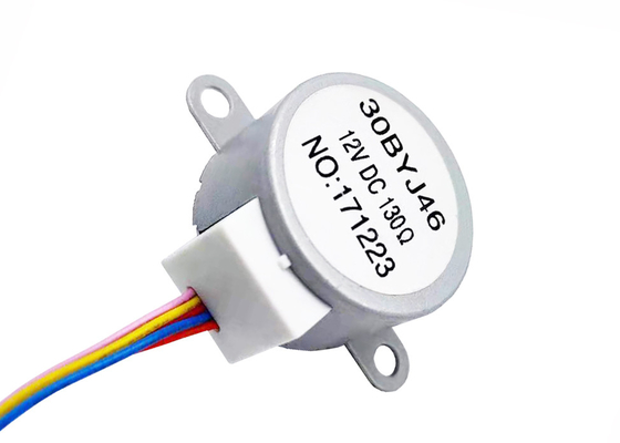 permanent magnet stepping motor Geared Stepper Motor Low Noise 12V 7.5 Degree 5 Wires