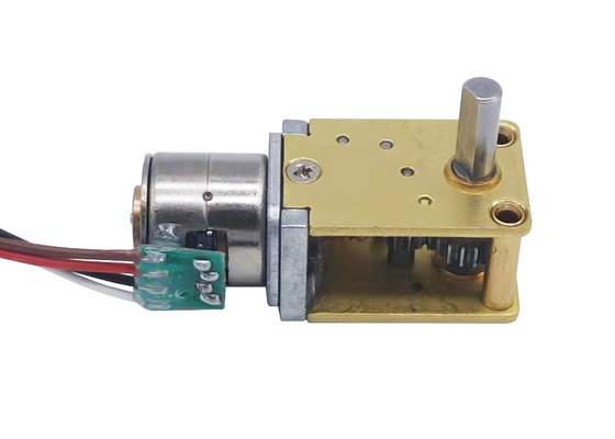 2 Phases Micro Worm Gearbox Stepper Motor 10mm Diameter For Automatic Device